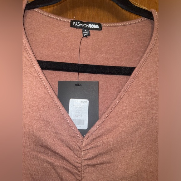 6/$15 Fall Sale: NWT Fashion Nova Chocolate Brown Raunch Mini Dress - Picture 4 of 7